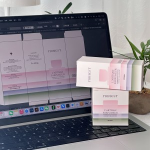 Cutie de parfum de eleganță pastelată