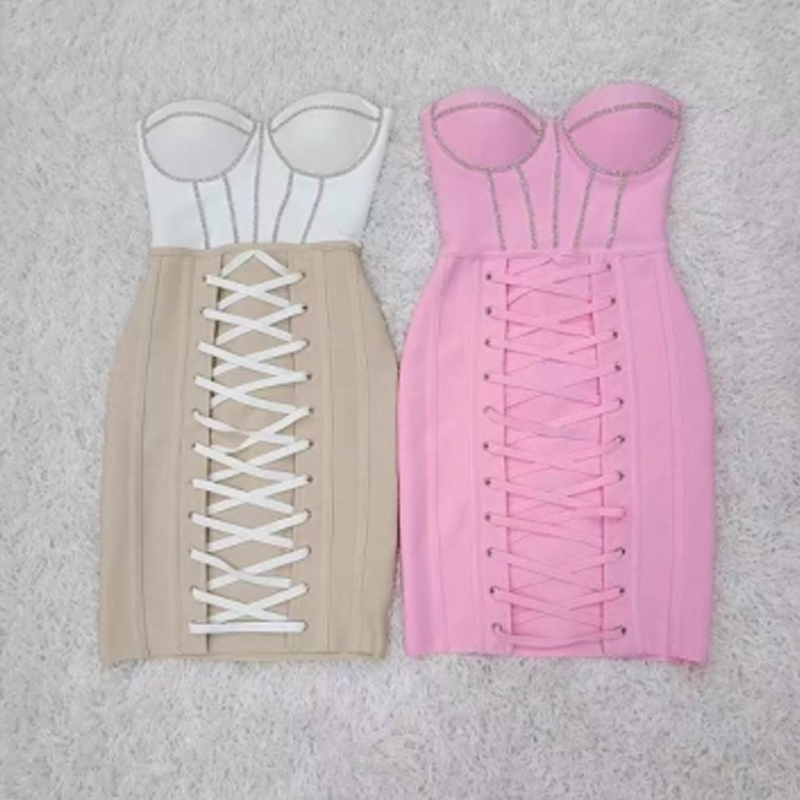 Drill Hip Wrap Bandage Rochie