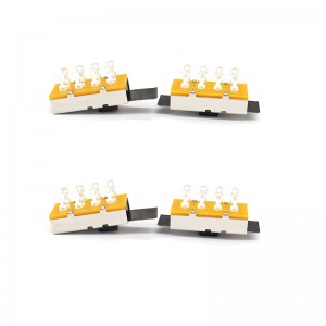 Comutator de diapozitive SS23L16, curent ridicat, trei-poziție, dublă-rând, 8-Pin, comutator de tocat, comutator glisant vertical pentru echipamente mecanice