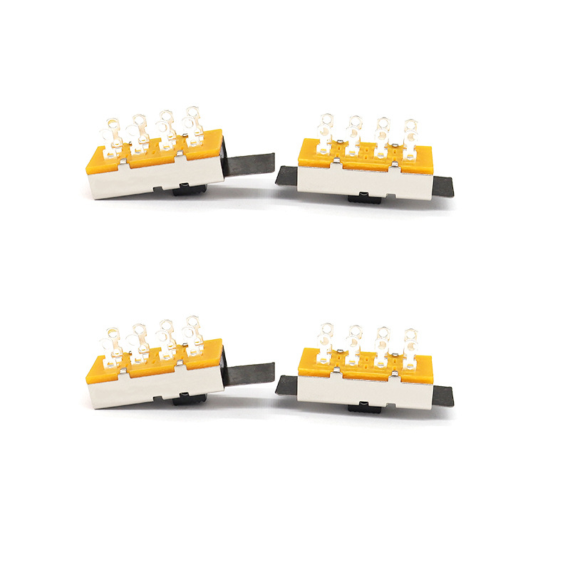 Comutator de diapozitive SS23L16, curent ridicat, trei-poziție, dublă-rând, 8-Pin, comutator de tocat, comutator glisant vertical pentru echipamente mecanice