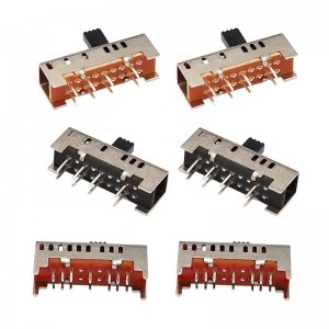 Comutator de diapozitive SS23H06, dublu-Rândul 8-Pin comutator glisant vertical, întrerupător de diapozitive verticale pentru încălzire electrică cu pătură electrică