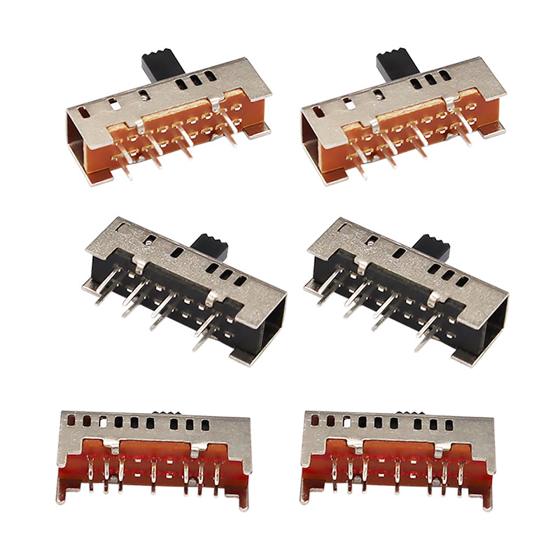 Comutator de diapozitive SS23H06, dublu-Rândul 8-Pin comutator glisant vertical, întrerupător de diapozitive verticale pentru încălzire electrică cu pătură electrică