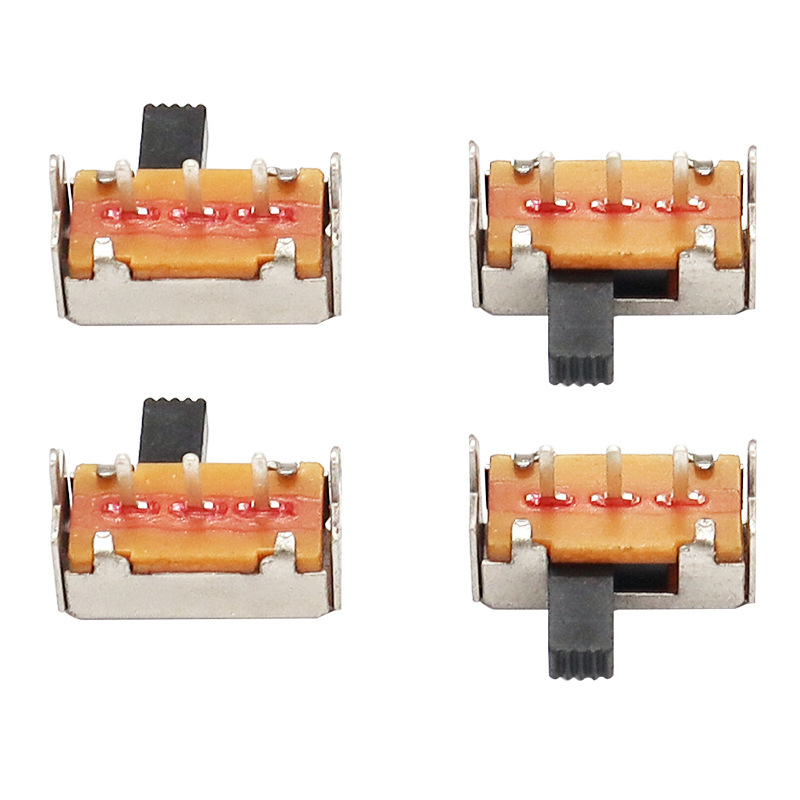 Slide Comutator SK12F14 lateral-Trageți întrerupătorul orizontal, partea lămpii de tavan-Trageți comutatorul de diapozitive, singur-Rândul 3-Pinul de diapozitiv vertical