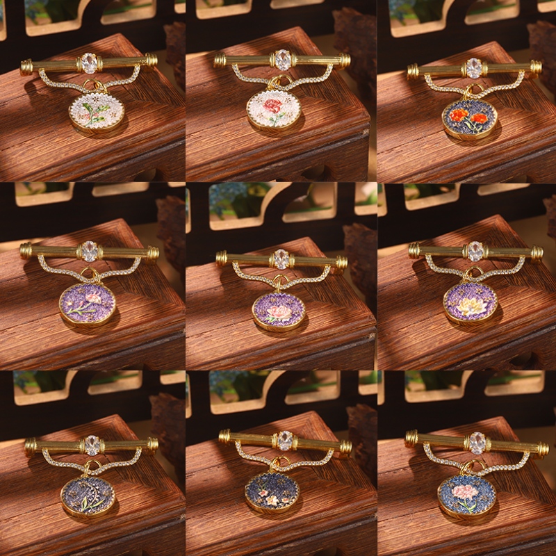 Set de bijuterii florale metalice