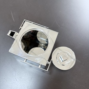 Zotye din oțel inoxidabil argint electroplat proiectare simplă de 8,5 cm din oțel inoxidabil din oțel inoxidabil