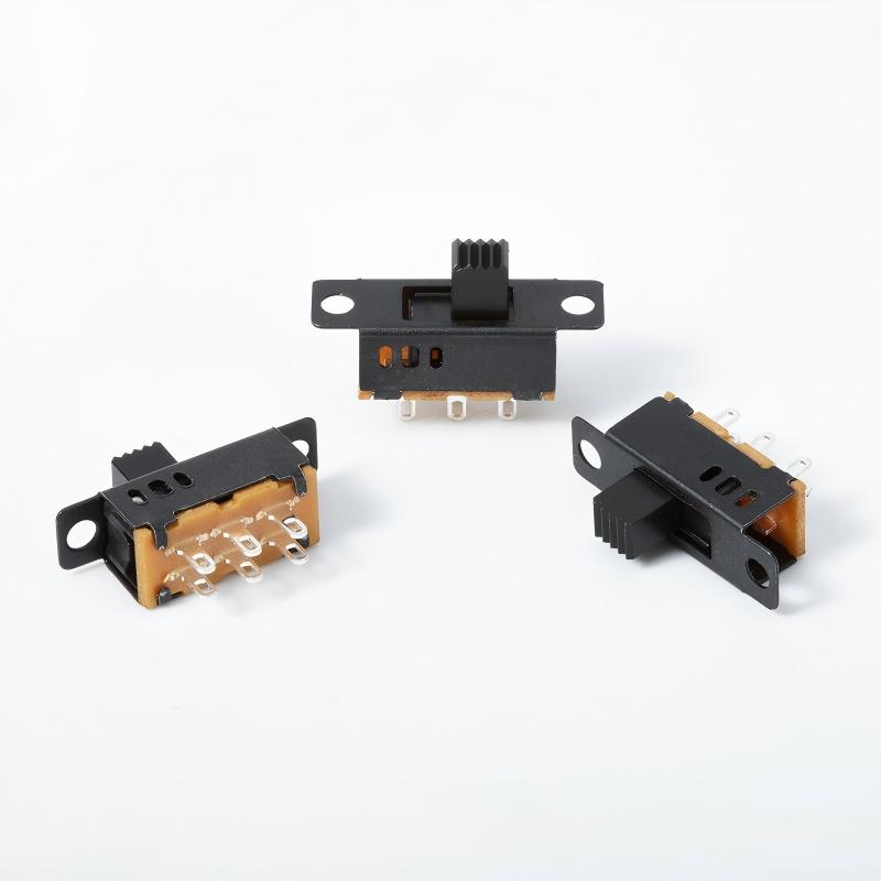 comutator glisant SS23D32 dual-rândul trei-pozitia 2P3T vertical sase-pin bipolar trei-poziție